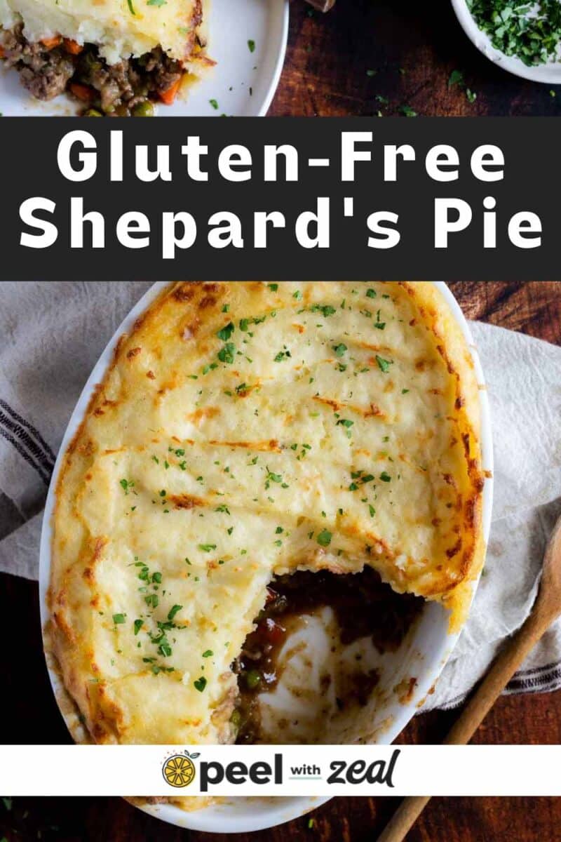 Shepards pie on a table.