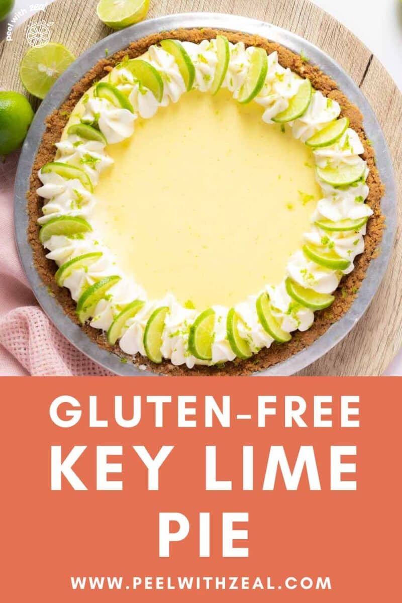 Lime pie on a plate.