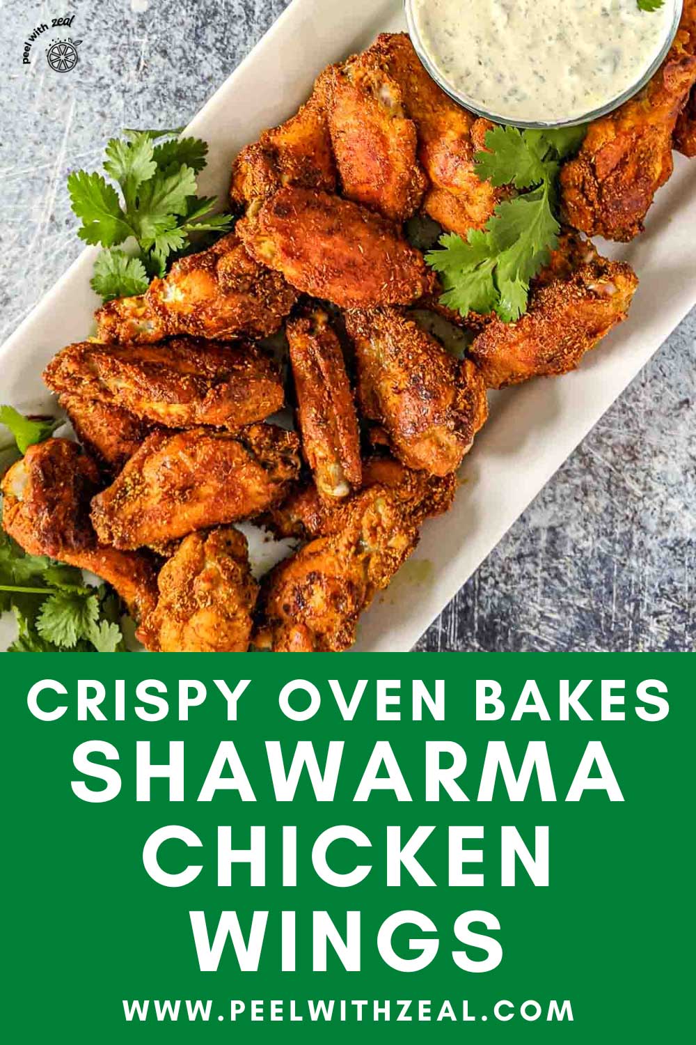 Crispy Shawarma Chicken Wings Peel with Zeal