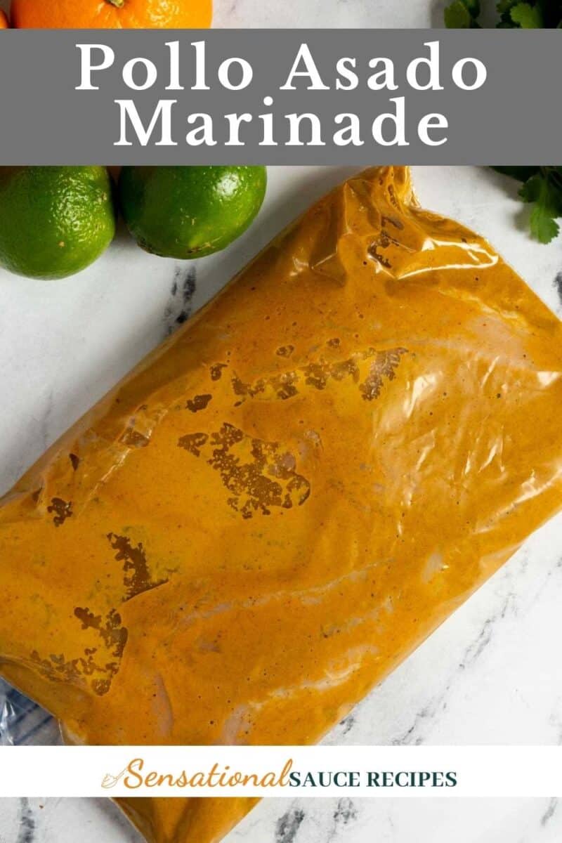 CHicken marinading in a zip top bag.