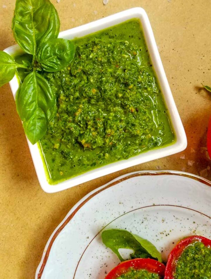 Easy Dairy Free Basil Pesto (Vegan Recipe- 5 Minutes!)