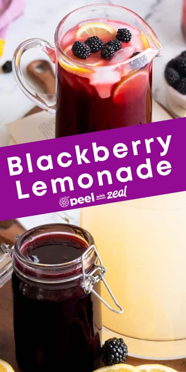 Pitcher of lemonade.