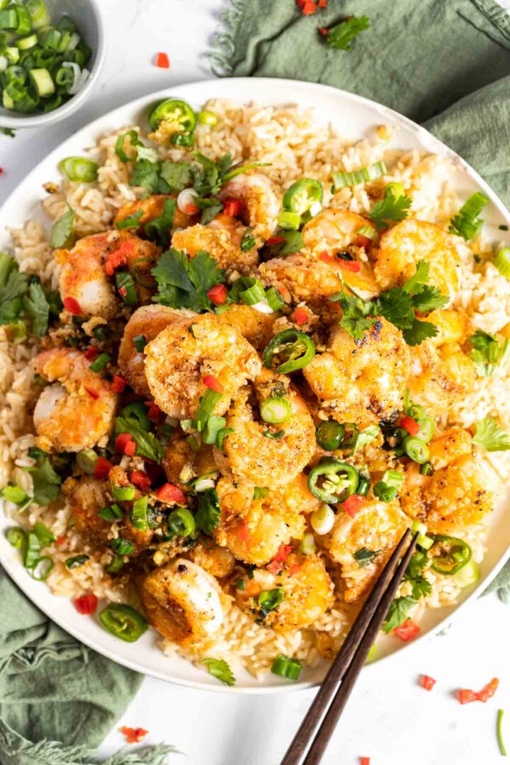 Crispy Salt and Pepper Shrimp Recipe with Chinese 5 Spice