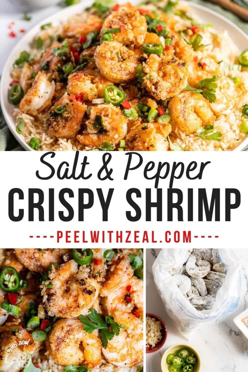 shrimp served over rice.