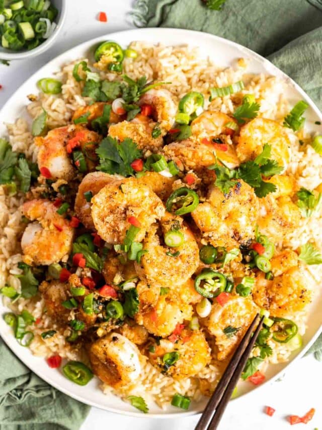 Salt and Pepper Shrimp Peel with Zeal