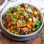 Caponata in a bowl.
