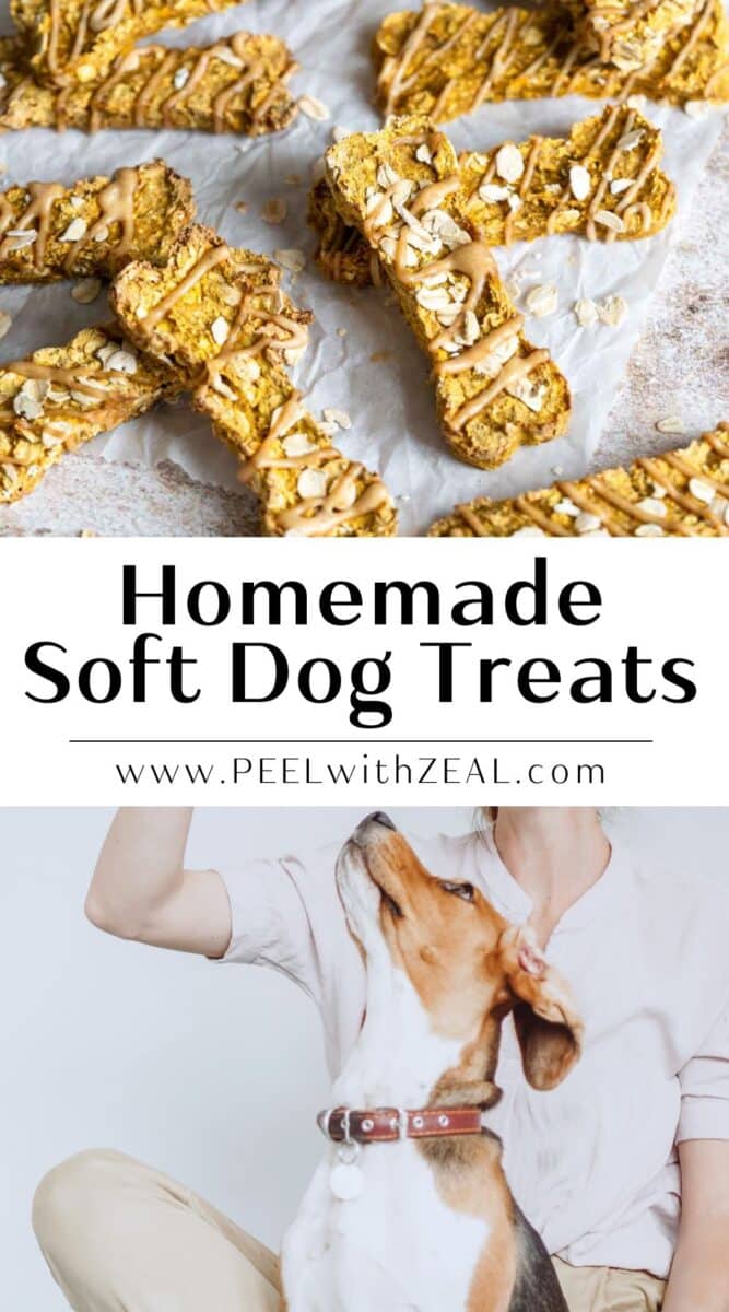 Homemade dog treats on parchment.