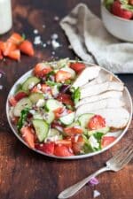 Strawberry Cucumber Salad with Feta and Fresh Mint