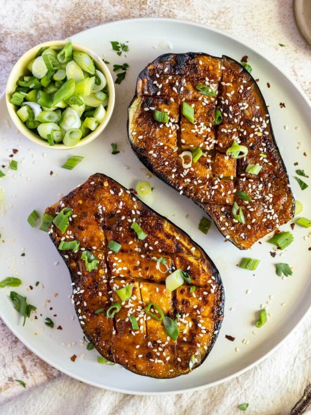 Miso Glazed Eggplant Peel with Zeal