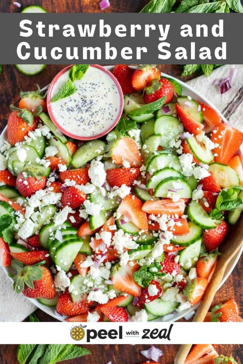 Cucumber salad on a plate.