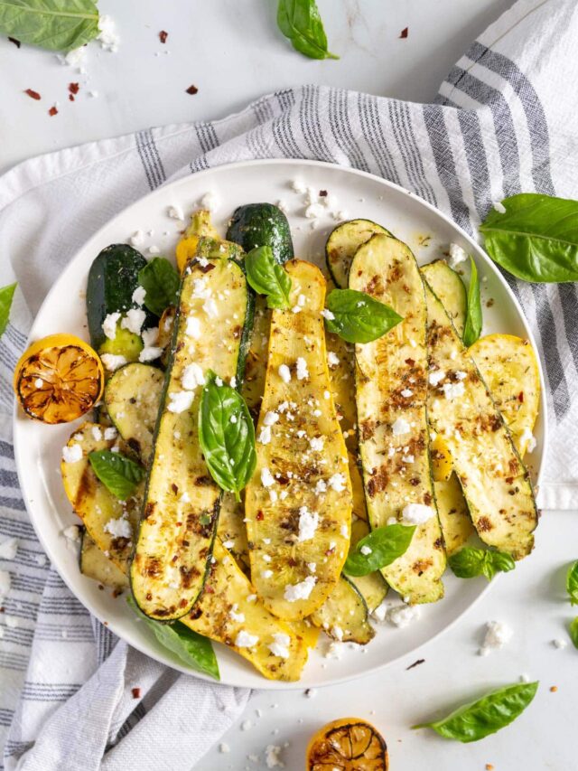 Marinated Squash and Zucchini (Grilled!) Peel with Zeal
