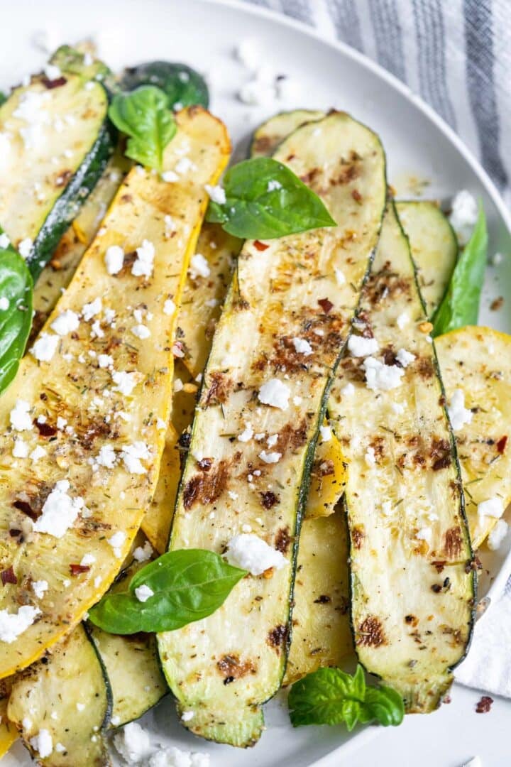 Grilled Zucchini and Yellow Squash Easy Summer Side Dish