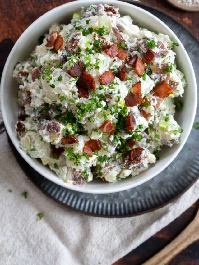 Bacon and Blue Cheese Potato Salad Peel with Zeal