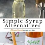 Different types of simple syrups.