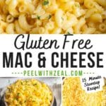 Gluten free macaroni and cheese in a bowl.