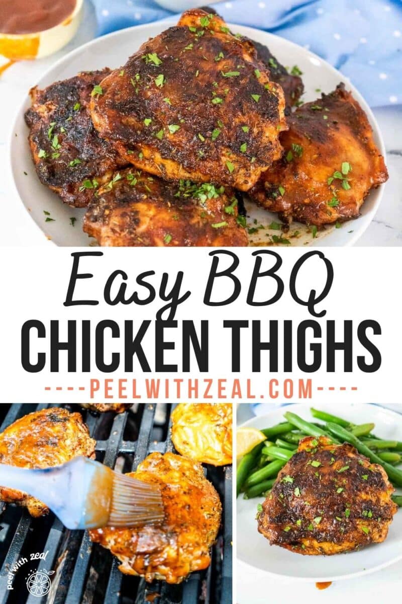 BBQ grilled chicken thighs.