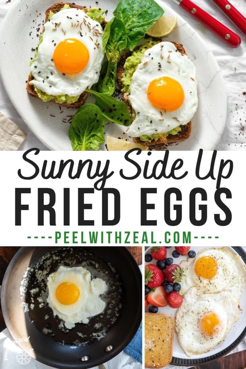 Sunny side up eggs on toast.