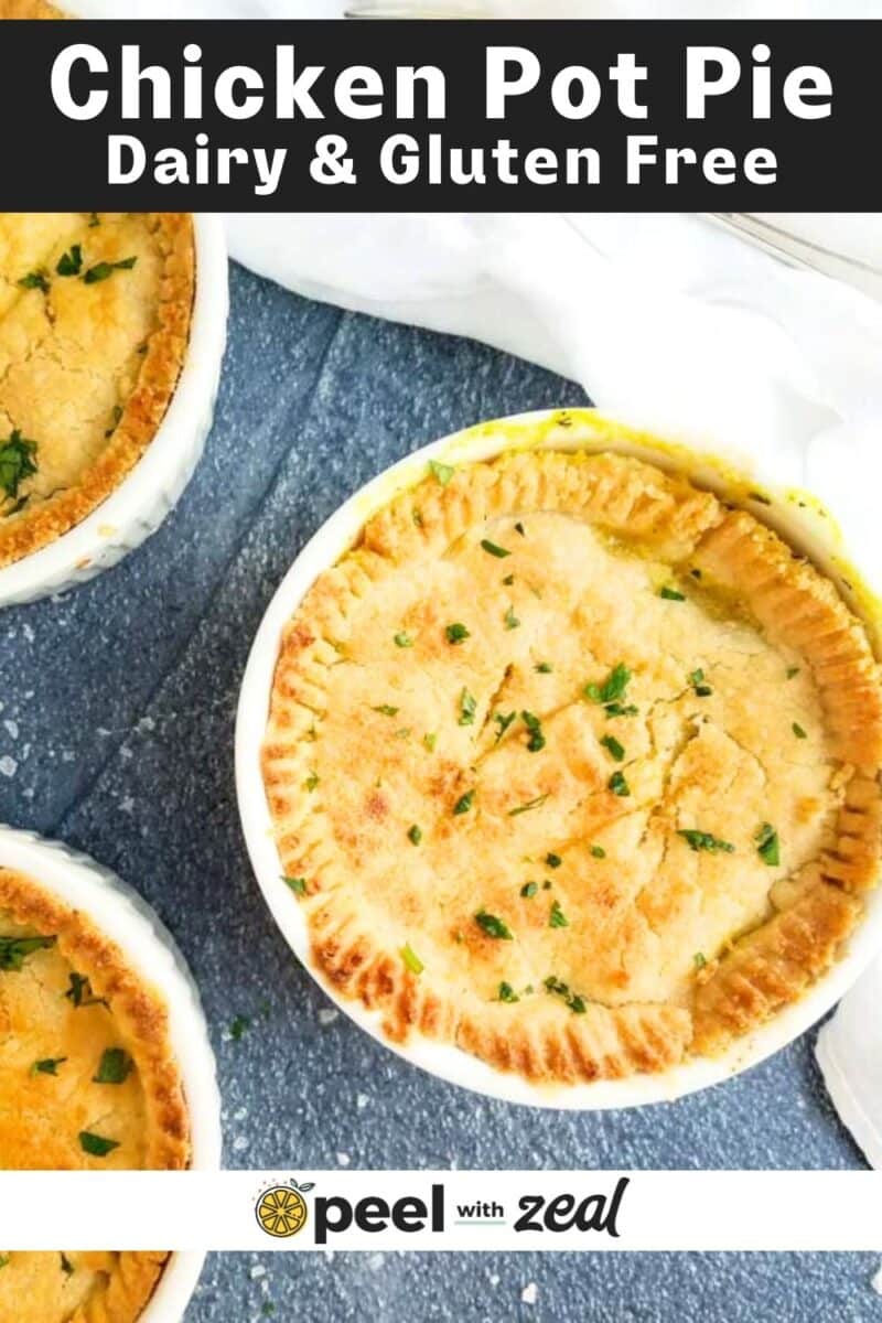 Gluten free dairy free chicken pot pie.