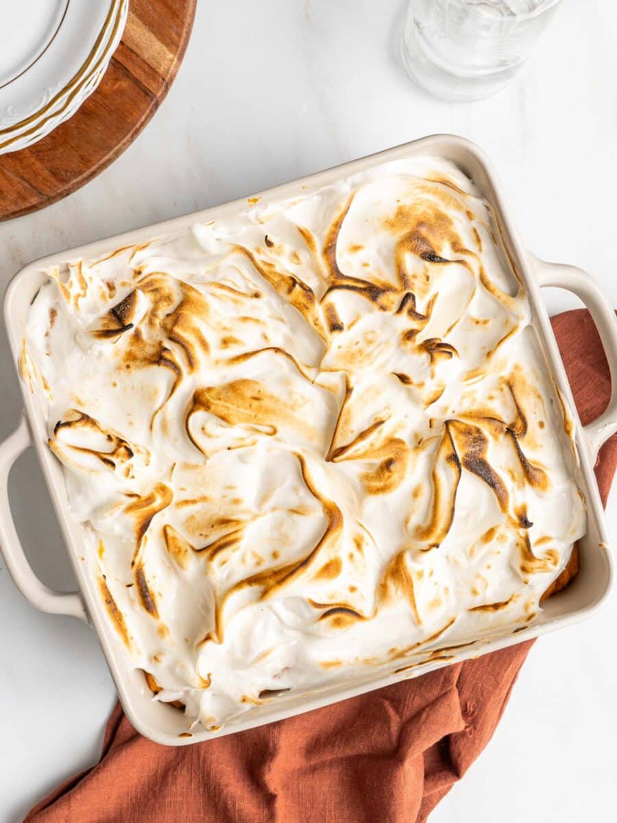 Baked marshmallow fluff.