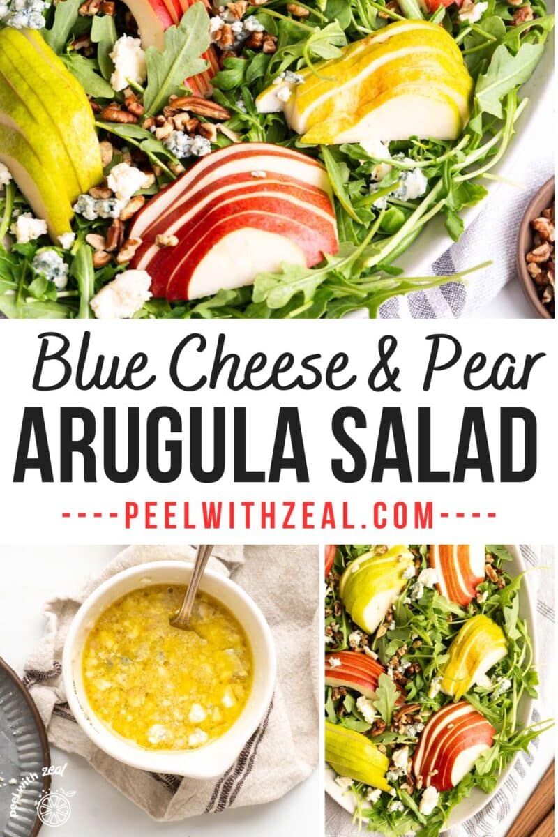 Arugula pear salad.