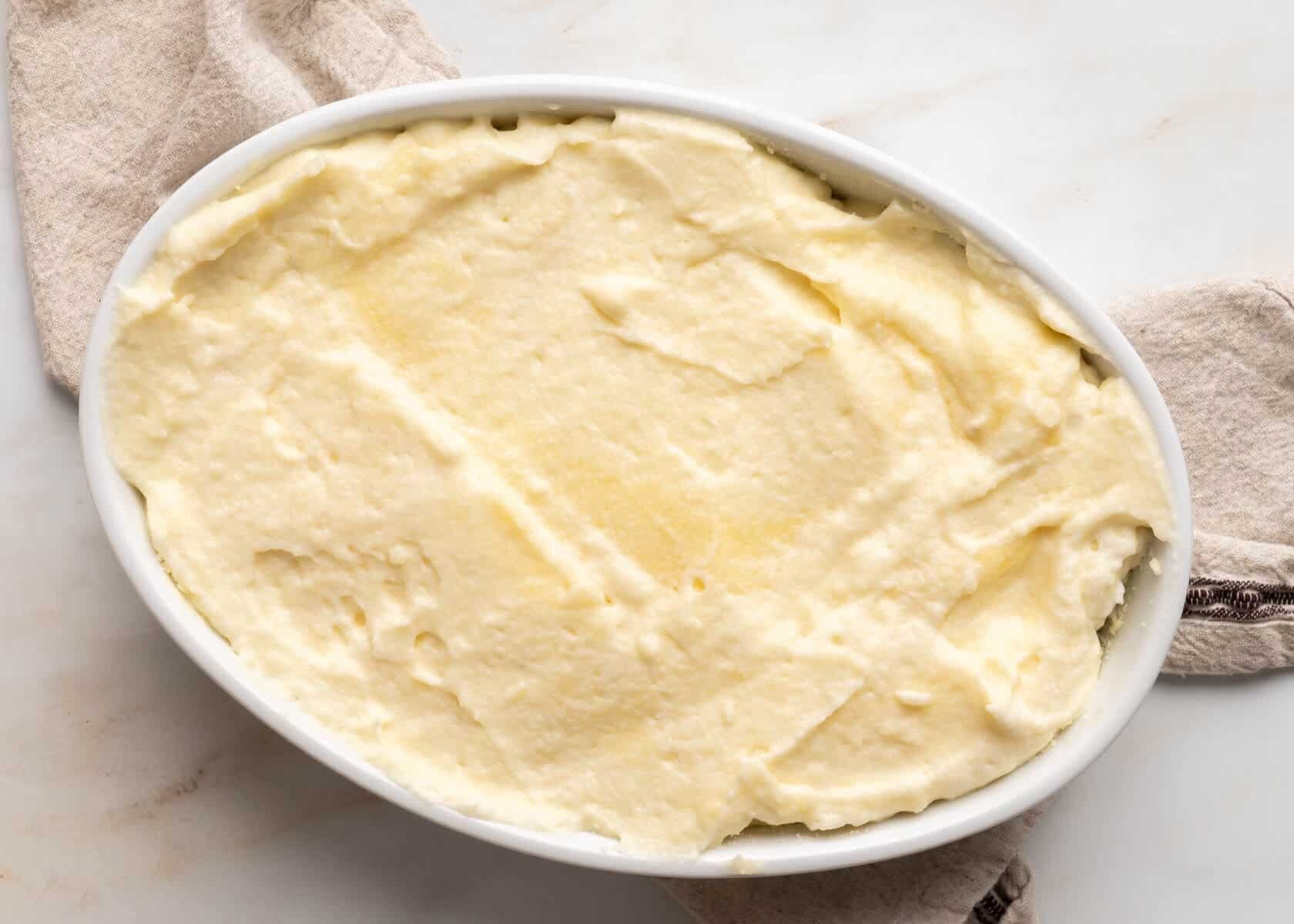 Souffle before baking.