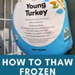 Frozen turkey tip.