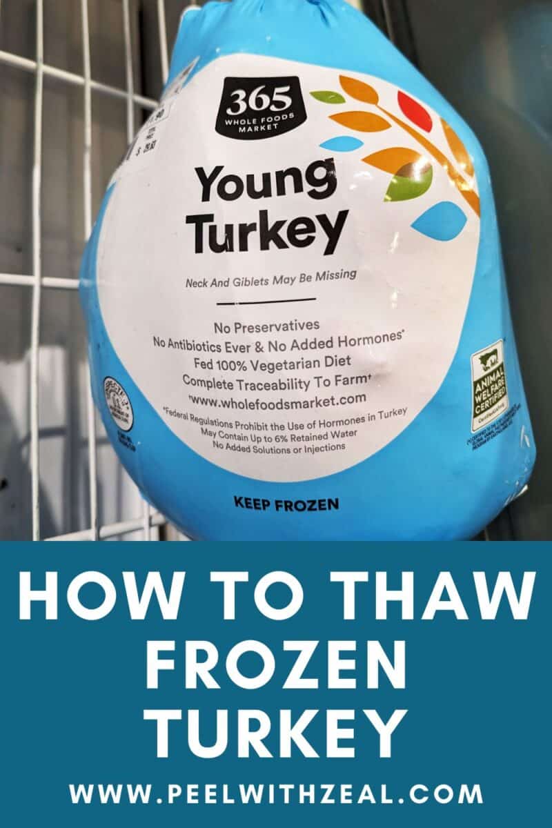 Frozen turkey tip.