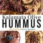 Olive hummus recipe.