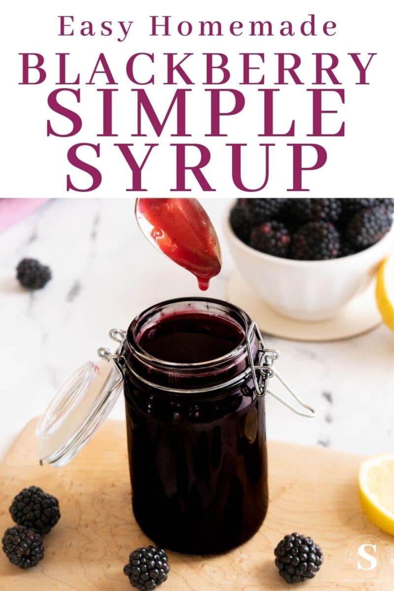 Blackberry syrup recipe.