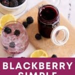 Blackberry syrup recipe.