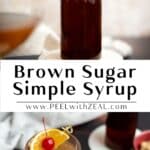 Brown sugar syrup.