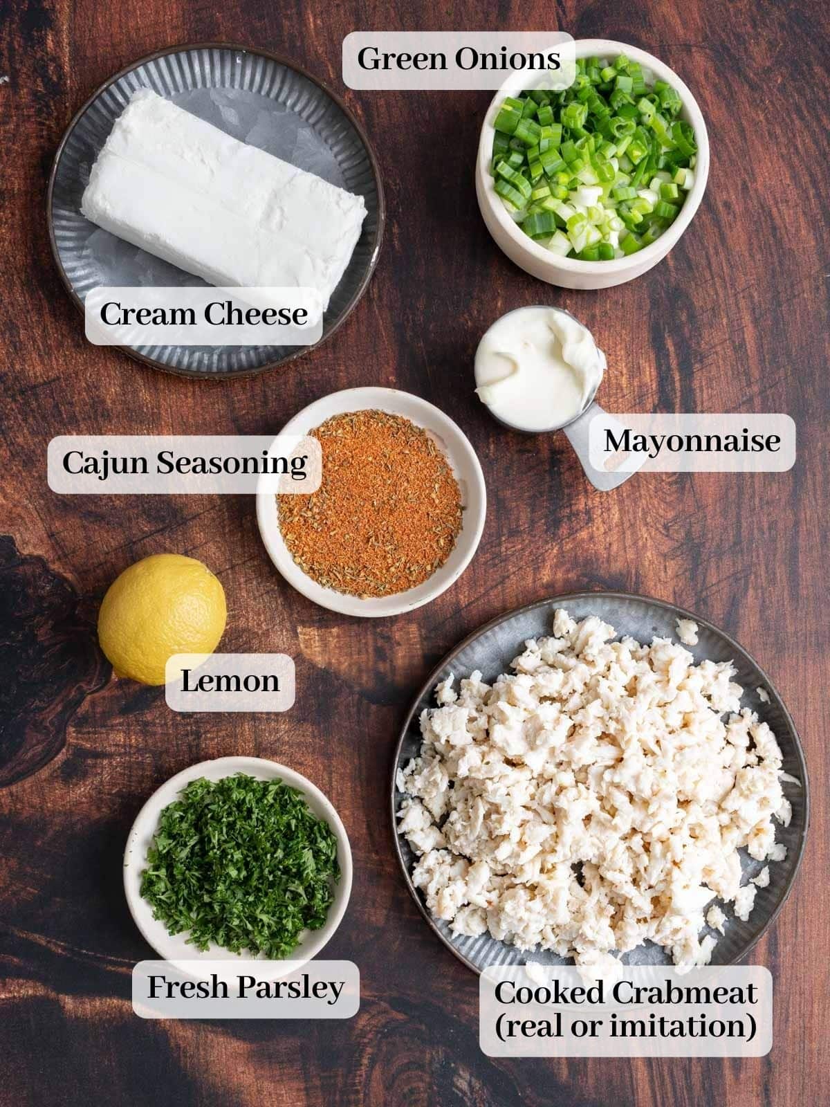 Recipe ingredients on a counter.