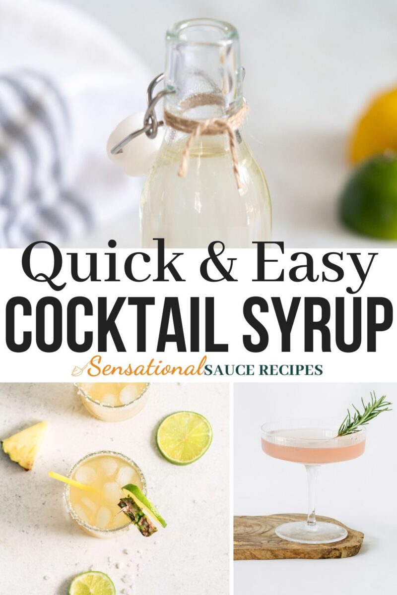 Cocktail syrup recipe.