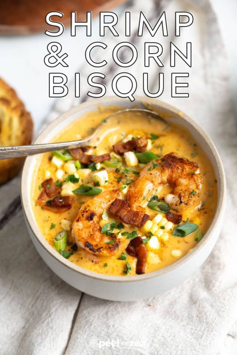 Corn and shrimp bisque recipe.