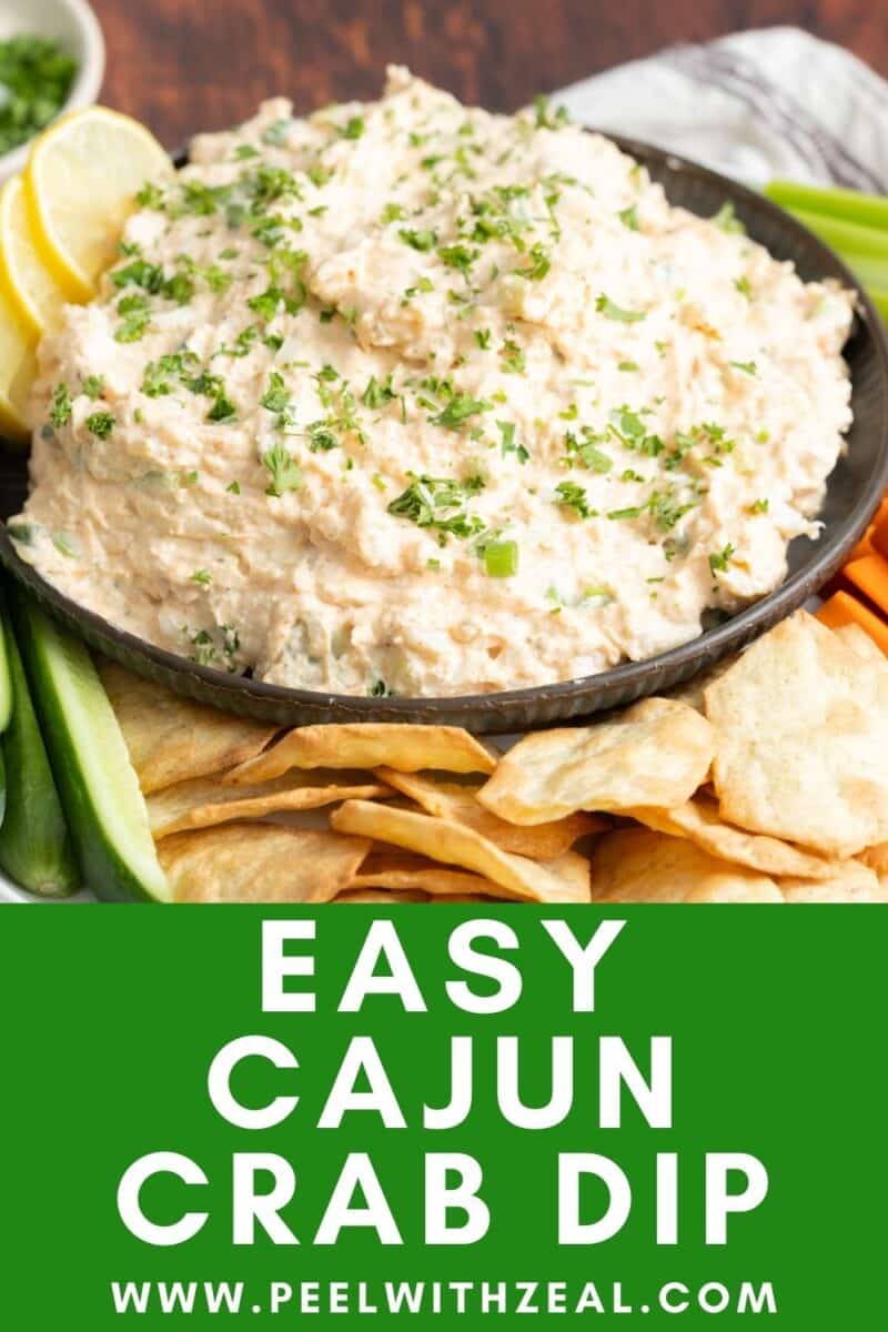Cajun crab dip in a bowl.