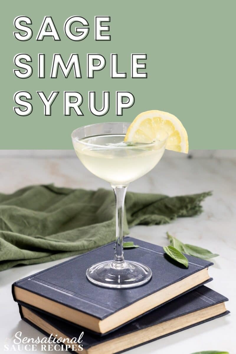 Cocktail with lemon wedge.
