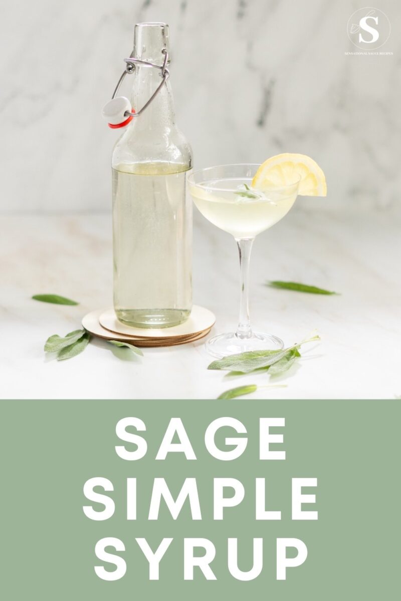 Sage syrup recipe.