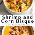 Shrimp and corn soup.
