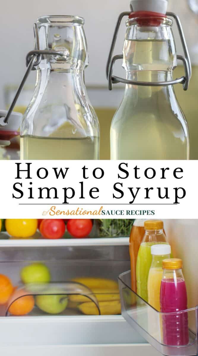 Syrup storage.