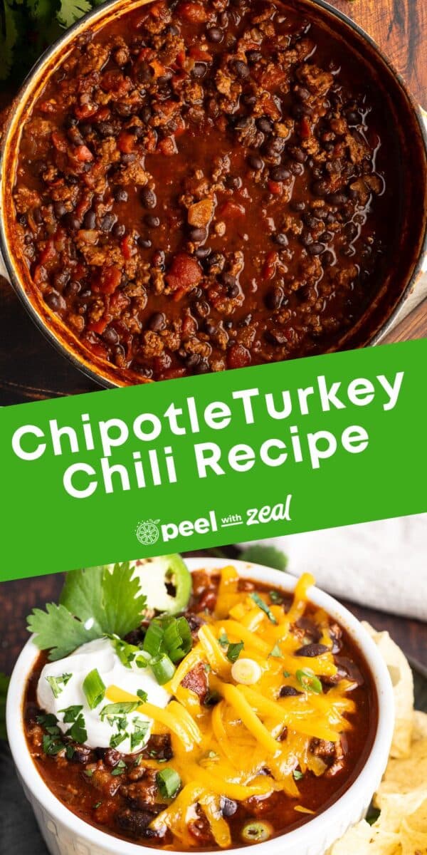 Chipotle turkey chili.