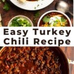 Spicy turkey chili recipe.