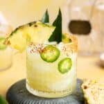 Pineapple margarita cocktail recipe.