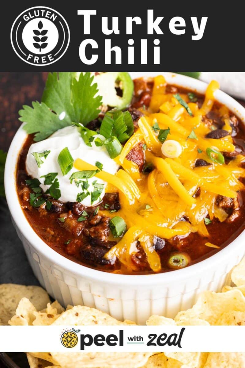 Spicy turkey chili recipe.