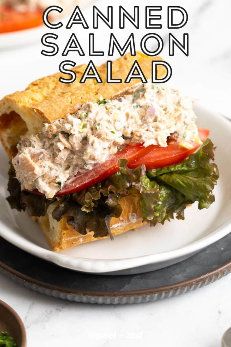 Classic canned salmon salad recipe.
