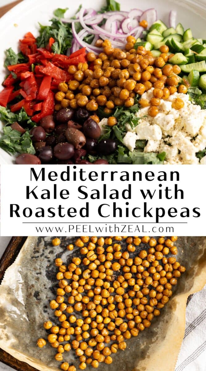 Chickpea kale salad recipe.