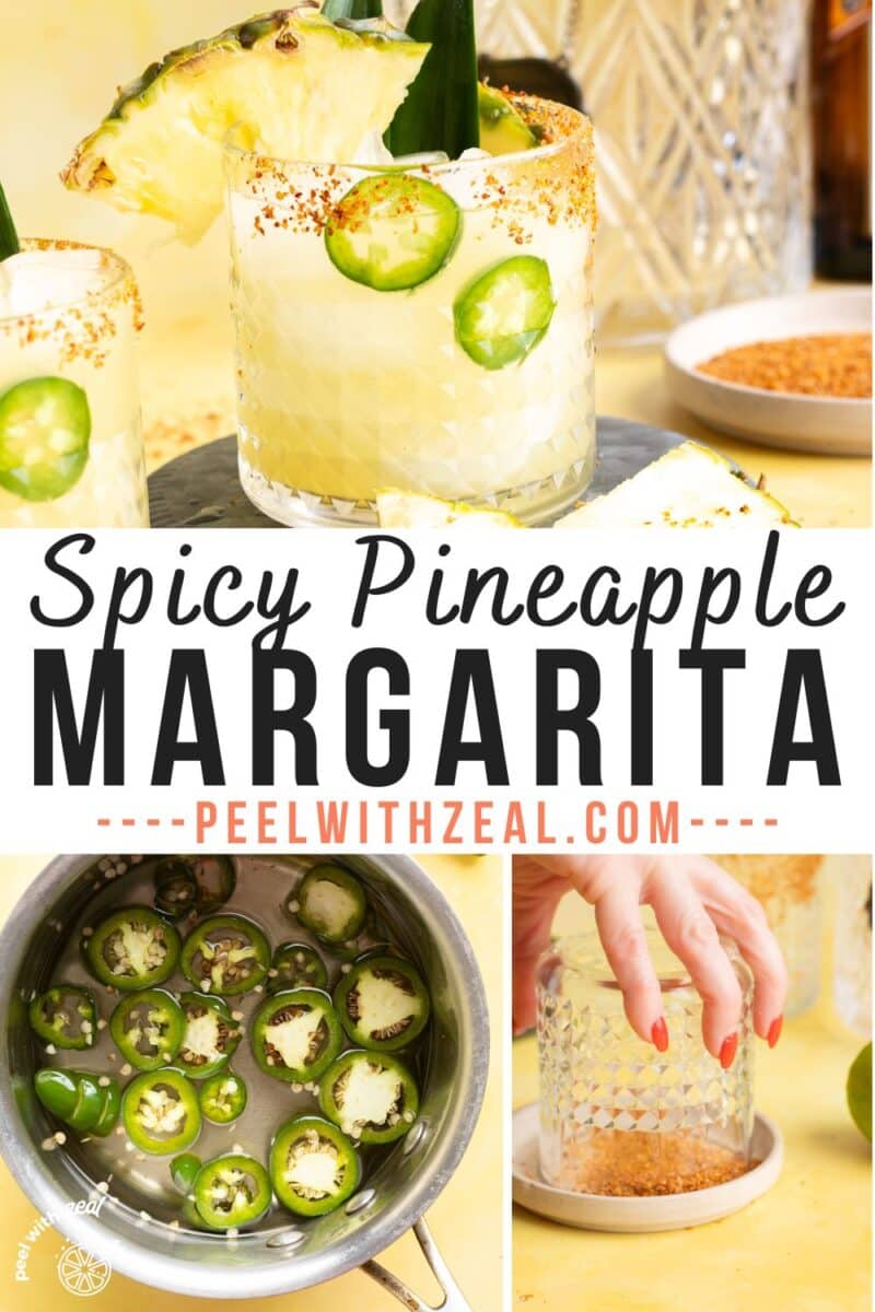 Spicy jalapeno pineapple margarita.