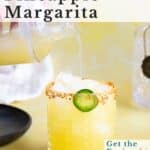 Pineapple margarita cocktail.