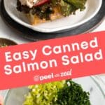 Canned salmon salad.