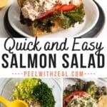 Easy salmon salad recipe.