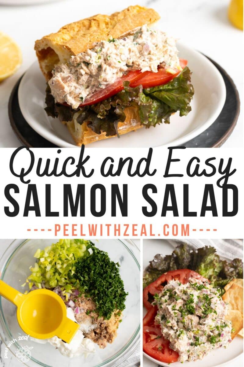 Easy salmon salad recipe.